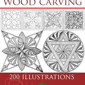 Easy Lessons in the Art of PRACTICAL WOOD CARVING Rare illustrated Book Designs Tools Woods Patterns 281 Pages Printable Instant Download