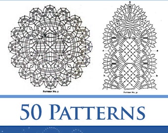 50 VICTORIAN LACE PATTERNS in this Rare How To Make Bobbin Lace Pattern Book Illustrated 287 Pages Instructions Printable - Instant Download