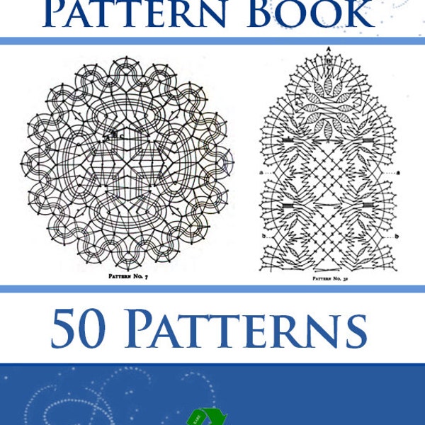 50 VICTORIAN LACE PATTERNS in this Rare How To Make Bobbin Lace Pattern Book Illustrated 287 Pages Instructions Printable - Instant Download