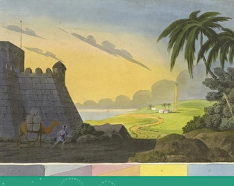 The Art of  COLOURING and PAINTING LANDSCAPES in Watercolours Rare Old 1836 Illustrated Instructional Book Printable Instant Download
