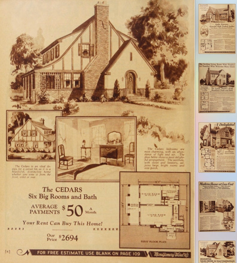 1930s Architecture House Plans Catalog With 63 American House Etsy 1930s Architecture House Plans Catalog With 63 American House Etsy