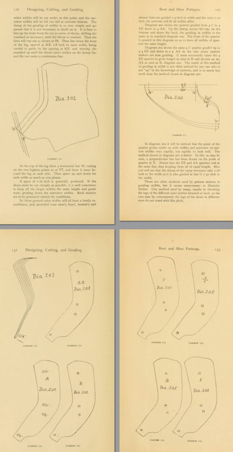 DESIGNING and CUTTING Boot and Shoe PATTERNS 147 Pages Etsy