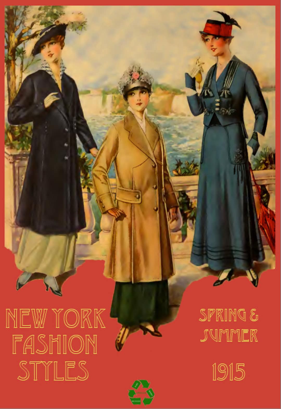 New York FASHION STYLES MAGAZINE 1915 Spring and Summer