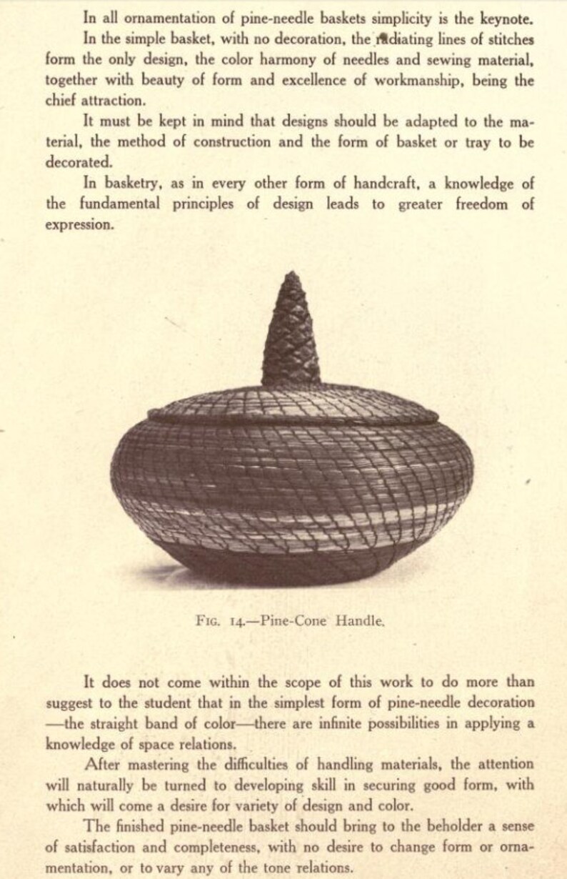 The Illustrated Book of PINE NEEDLE BASKETRY Materials Etsy
