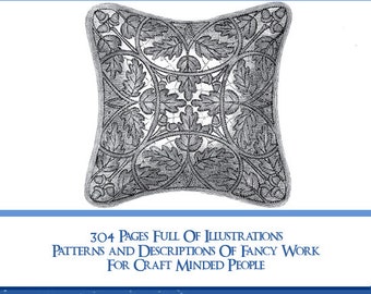 NEEDLE and BRUSH Craft Guide illustrations Patterns and Descriptions Printable or Read on Your iPad or Tablet Instant Download