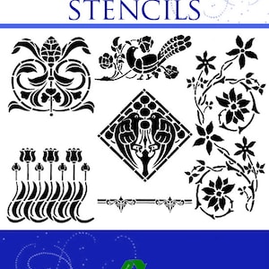 700 DECORATIVE STENCIL PATTERNS Rare 1900 Design Catalog For Crafting Hobbies Scrapbooking Embroidery Projects Printable Instant Download