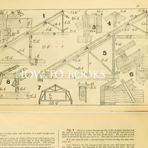 CARPENTRY and JOINERY Rare ILLUSTRATED Instruction Book on Building ...