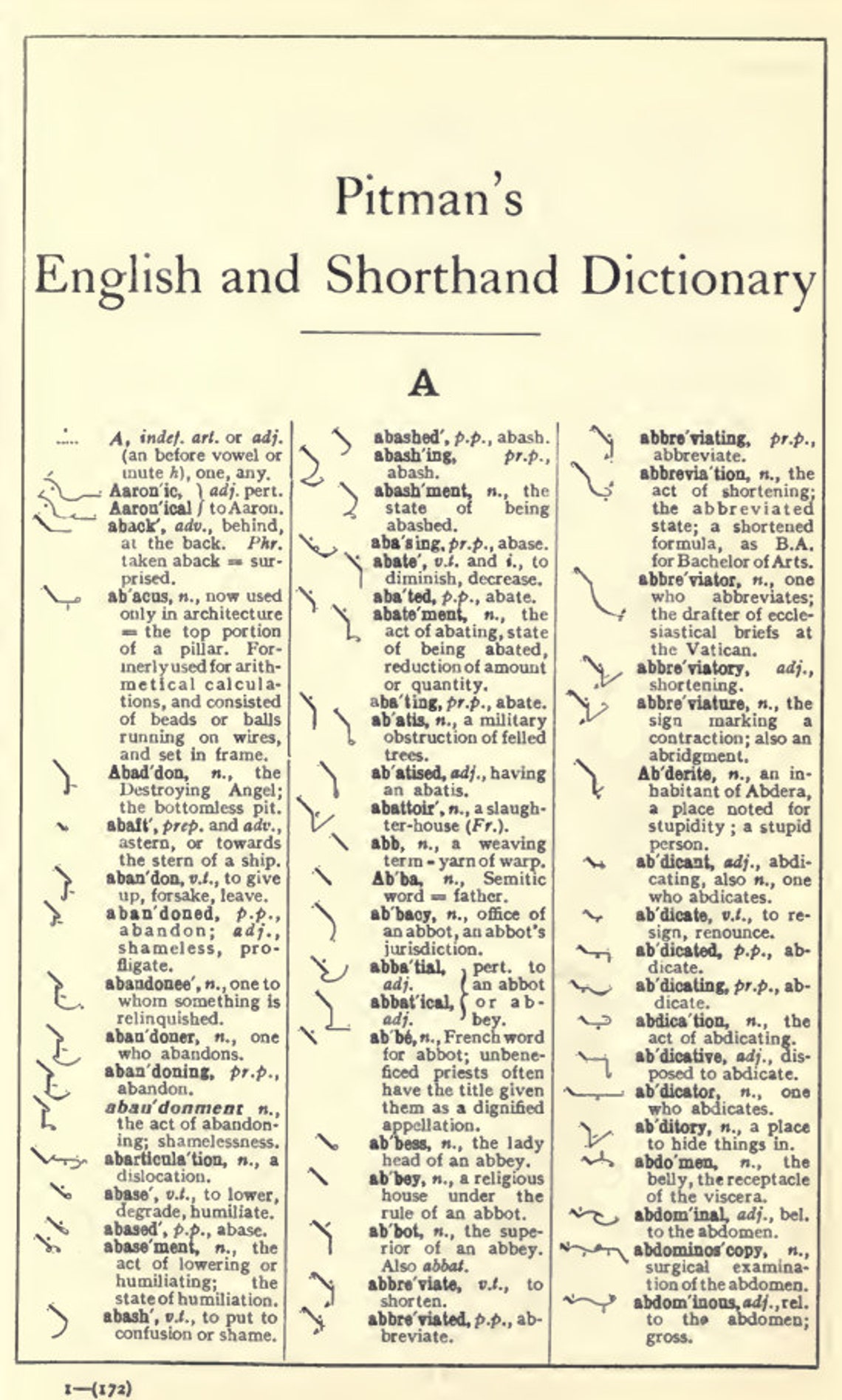 PITMANS ENGLISH SHORTHAND Dictionary Proper Names Grammalogues Etsy