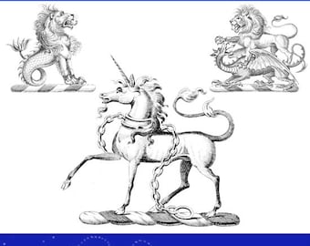 5000 FAMILY CRESTS of Great Britain & Ireland for Designers, Scrapbooking, Illustrators, Artists ClipArt 314pages Printable Instant Download