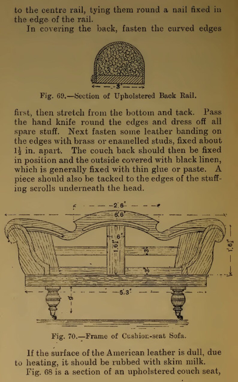 Learn How to Upholster Antique Furniture Rare Illustrated Book Etsy