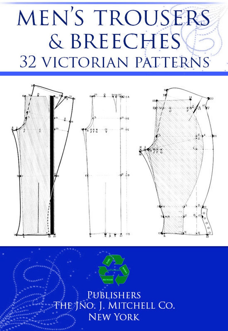 32 Victorian MENS SEWING PATTERNS From Designing and Cutting Etsy Canada