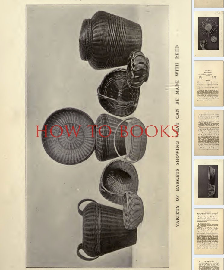 The Illustrated REED BASKETRY BOOK 12 Lessons in Reed Weaving - Etsy