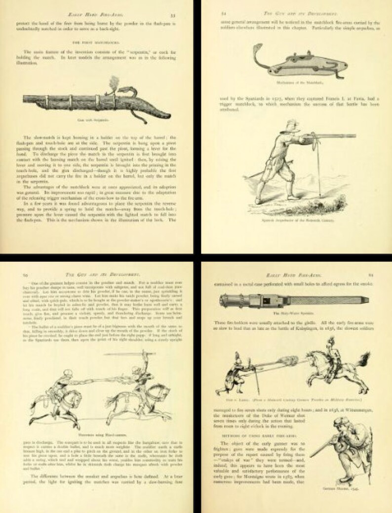ILLUSTRATED HISTORY of the GUN Rare Book About the Development Etsy