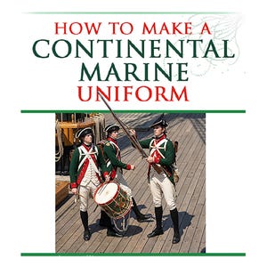 How To Make A CONTINENTAL MARINE UNIFORM Pattern Anleitung ideal für Militär Buffs Theater Kostümdesigner Printable Instant Download machen
