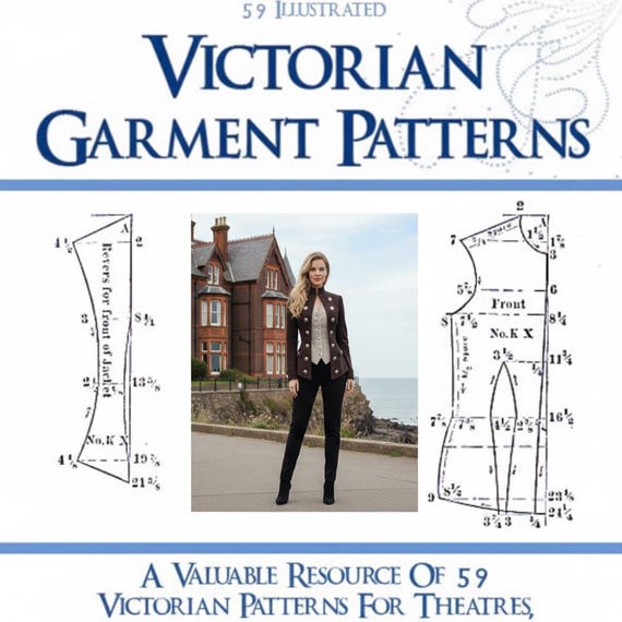 59 Victorian DRESS SEWING PATTERNS Design Your Own Theatre Costumes Pattern  for Dressmakers Top Reviews 102 Pages Printable Instant Download - Etsy