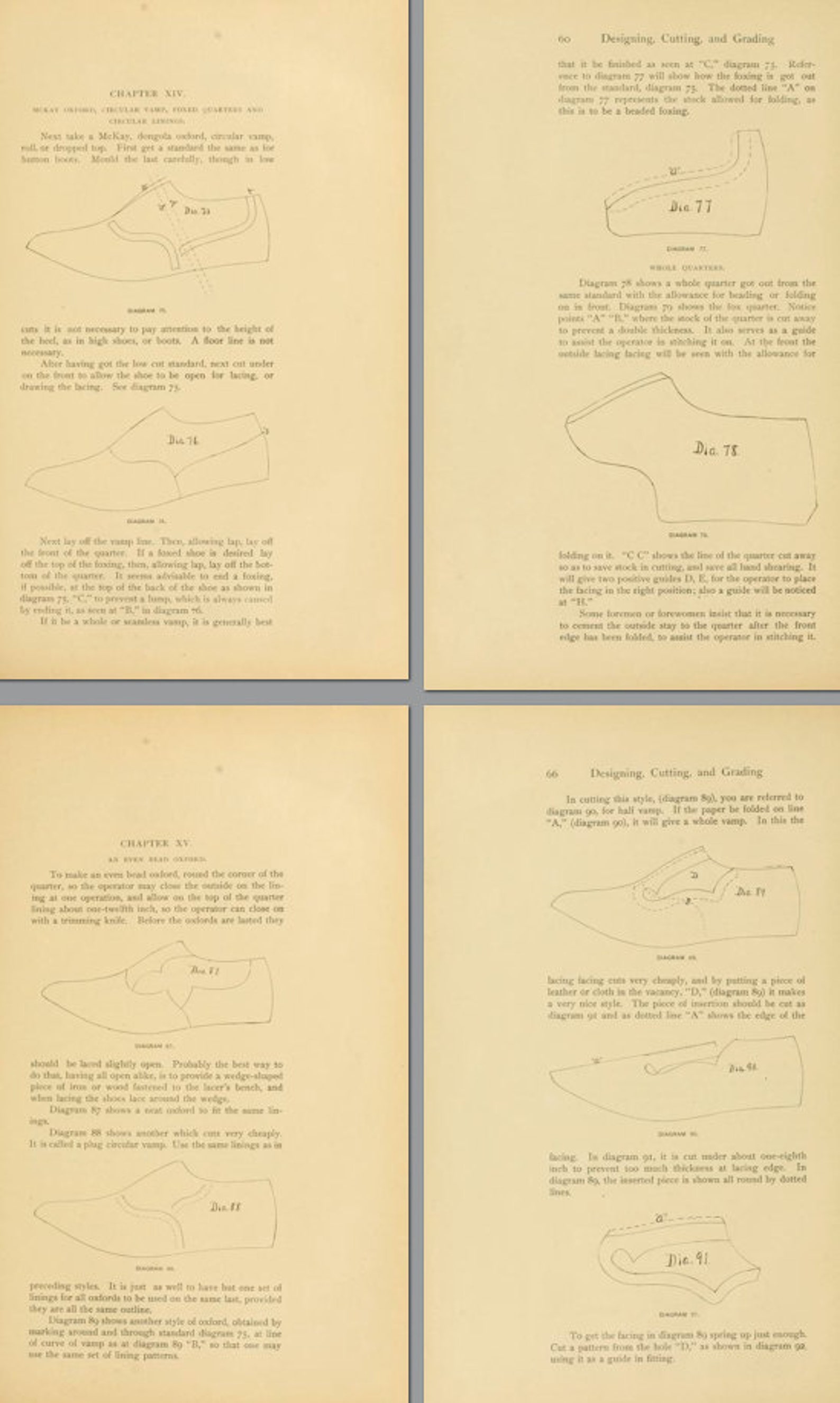 DESIGNING and CUTTING Boot and Shoe PATTERNS 147 Pages Complete ...