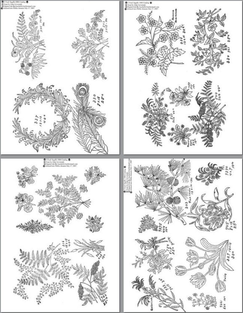 2000 STAMPING PATTERNS Rare Designs For EMBROIDERY Book Etsy
