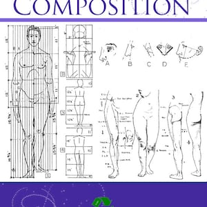 FIGURE DRAWING and COMPOSITION For Designers Rare Illustrated Art Tutorial On How To Draw The Human Figure 329pgs Printable Instant Download