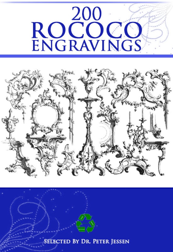 200 ROCOCO ENGRAVINGS of the 18th Century Rare Illustrated