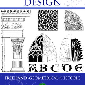 A Textbook On ORNAMENTAL DESIGN Rare Book on Geometrical Freehand Historical Drawing 458 pgs Printable or Read on Your iPad Instant Download