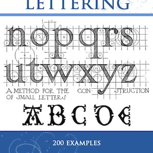 GUIDE To LETTERS & LETTERING Rare Illustrated Reference Book For Crafts People 230 Pages Printable or read on your Tablet Instant Download
