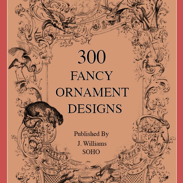 300 FANCY ORNAMENT DESIGNS Royalty Free Illustrations of Design Elements for Scrapbooking Cards Collages Artworks Printable Instant Download