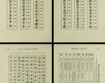 The History Makers and Marks of Old LONDON SILVER RARE Reference