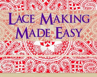 LACE MAKING Made Easy Fancy Stitches Illustrated The Art of Making Lace Lessons For Lace Makers Fancy Stitches Tutorial Instant Download