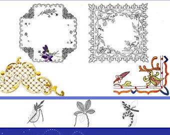 85 ART EMBROIDERY PATTERNS Patterns Designs Stitches and How To Use Them Rare illustrated Tutorial Book Printable Instant Download