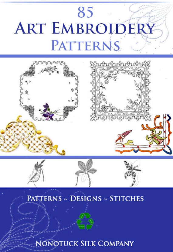 85 ART EMBROIDERY PATTERNS Patterns Designs Stitches and How Etsy