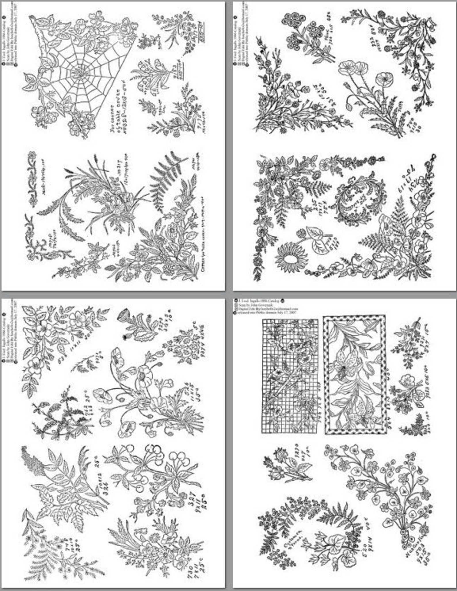 2000 STAMPING PATTERNS Rare Designs for EMBROIDERY Book Etsy