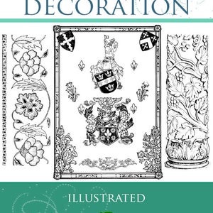 FLORAL Forms In HERALDRY and DECORATION Rare Illustrated Reference Book with Royalty Free Images For Scrapbooking 248 Pages Instant Download
