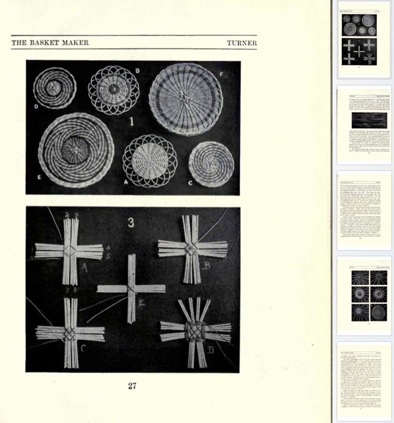 The ILLUSTRATED BASKET MAKER All Types of Baskets Simple Etsy