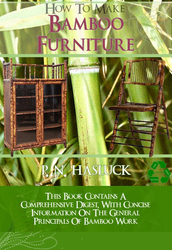 How To Make Bamboo Furniture Rare Illustrated Book 157 Pages Etsy