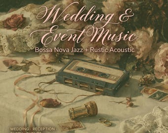 結婚式用音楽バンドル | エレガントなBGMトラック79曲 | ジャズ＆アコースティック | 披露宴・挙式イベント | ロイヤリティフリーWAV MP3