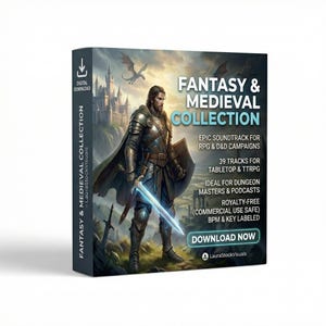 39 Tracks Fantasy RPG Tabletop Music | Royalty Free Medieval Tavern Dungeons | DnD TTRPG | BPM & Key Labeled