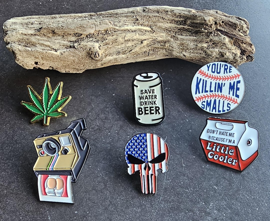 Funny Enamel Pins – Novelty Lifestyle Humor Pins – Hat, Jacket ...