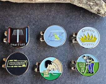 Funny Golf Ball Marker with Magnetic Hat Clip