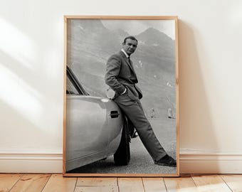 James Dean Portrait Poster | Vintage Black and White Wall Art