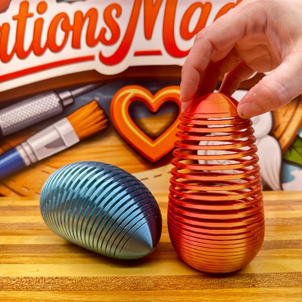 Slinky Fidget Toy | Sensory Toy Stress Relief Desk Fidget | 3D Printed Toy for Kids and Adults