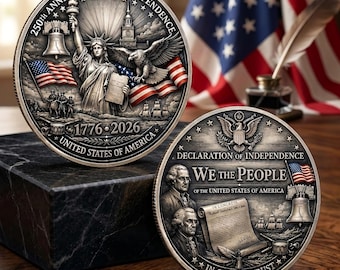 Moneda del 250 aniversario, Declaración de Independencia de EE. UU., artículo de colección patriótico