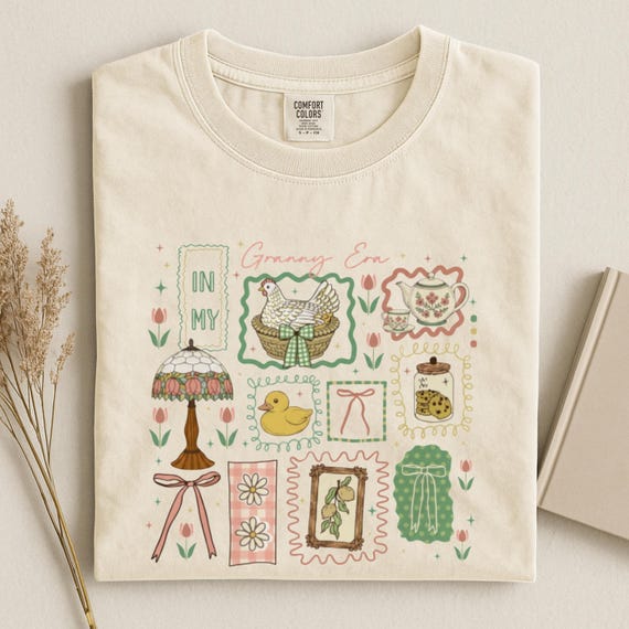 Comfort Colors In My Granny Era Shirt, Grandmacore Aesthetic Shirt, Cottagecore Aesthetic Shirt, New Grandma Gift