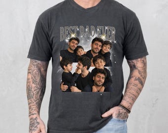 Best Dad Ever Custom Photo Shirt,Dad And Kids Custom Shirt,Custom Father's Day Shirt,Personalized Best Dad Tshirt