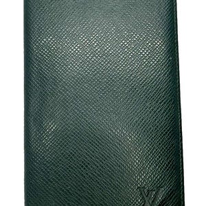 Louis Vuitton Epicea Green Long Wallet Porte Valeurs Cartes LeatherTaiga 3BK1366