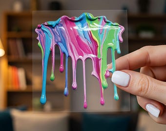 Bunte Farbtropfen-Auto-Aufkleber, Vinyl-wasserfeste Kratzer, die Aufkleber für Laptop, Wasserflasche, Werkzeugkasten, Skateboard, Telefon-Kasten, Motorrad abdecken