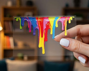 Pegatinas coloridas con efecto de goteo líquido para coches, vinilo impermeable resistente a los arañazos para portátiles, botellas de agua, cajas de herramientas, monopatines, fundas de teléfono y motocicletas.