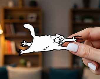 Funny Cat Scratch Art autostickers, vinyl waterdichte krasbedekkende sticker voor laptop, bidon, gereedschapskist, skateboard, telefoonhoes, motorfiets