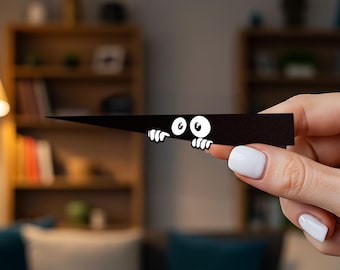 Pegatinas divertidas de ojos asomándose para coche, vinilo impermeable que cubre arañazos para portátil, botella de agua, caja de herramientas, monopatín, funda de teléfono, motocicleta