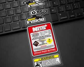 Lachgas Alarm Auto Aufkleber, Vinyl wasserdichte Kratzer Abdeckung Aufkleber für Laptop, Wasserflasche, Werkzeugkasten, Skateboard, Handyhülle, Motorrad
