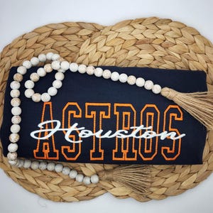 Embroidered Astros Shirt: Game Day Baseball Tee